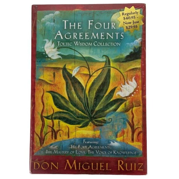 The Four Agreements Toltec Wisdom 3 Book Set by Don Miguel Ruiz and Janet Mills - Picture 1 of 6